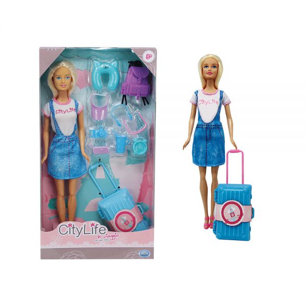 City Life - In viaggio
fashion doll cm. 29 con accessori viaggio